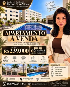 Apartamento com 2 Quartos à venda, 43m² no Parque Balneário, Goiânia