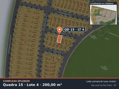 Lote/Terreno à venda, 200m² no Eparque Mirage, São José do Rio Preto