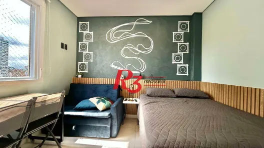 Kitnet com 1 Quarto à venda, 32m² no Boqueirão, Santos