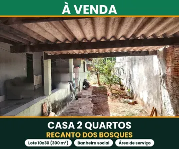 Casa com 2 Quartos à venda, 300m² no Residencial Recanto do Bosque, Goiânia