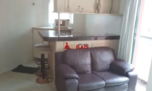 Flat com 1 Quarto para alugar, 40m² no Itaim Bibi, São Paulo