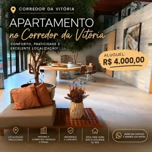 Apartamento com 1 Quarto para alugar, 25m² no Vitória, Salvador