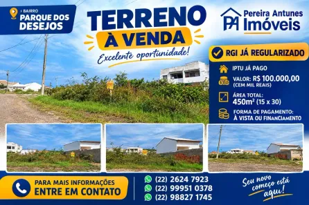 Lote/Terreno à venda, 225m² no Centro, Iguaba Grande