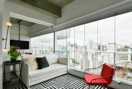 Apartamento com 1 Quarto para alugar, 37m² no Consolação, São Paulo