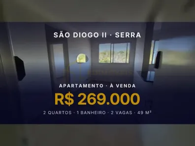 Apartamento com 2 Quartos à venda, 49m² no São Diogo II, Serra
