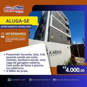 Apartamento com 3 Quartos para alugar, 73m² no Intermares, Cabedelo