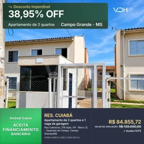 Apartamento com 2 Quartos à venda, 42m² no Varandas do Campo, Campo Grande