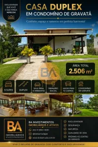 Casa de Condomínio com 5 Quartos à venda, 406m² no Alpes Suiços, Gravatá