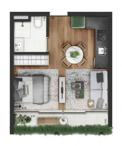 Apartamento com 1 Quarto à venda, 35m² no Campo Belo, São Paulo