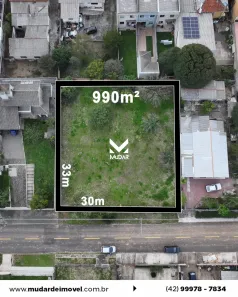 Lote/Terreno à venda, 990m² no Jardim Carvalho, Ponta Grossa