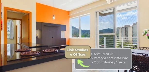 Apartamento com 2 Quartos para alugar, 58m² no Tamboré, Santana de Parnaíba