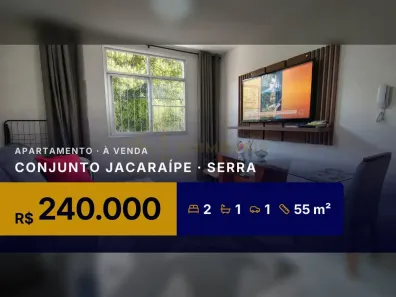 Apartamento com 2 Quartos à venda, 55m² no Conjunto Jacaraípe, Serra