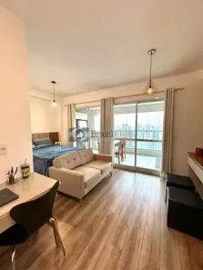 Flat com 1 Quarto para venda ou aluguel, 35m² no Santo Amaro, São Paulo