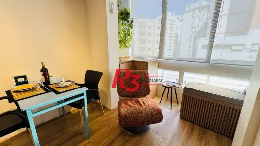 Apartamento com 1 Quarto para alugar, 34m² no Boqueirão, Santos