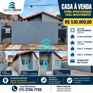 Casa com 2 Quartos à venda, 250m² no Jardim Helena, São Paulo