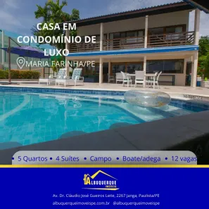 Casa de Condomínio com 5 Quartos à venda, 576m² no Maria Farinha, Paulista