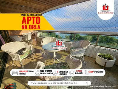 Apartamento com 5 Quartos à venda, 240m² no Ponta Negra, Manaus