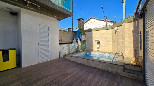 Casa com 3 Quartos para alugar, 103m² no Ponta da Praia, Santos