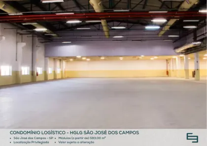 Galpão/Depósito/Armazém para alugar, 856m² no Eugênio de Mello, São José dos Campos