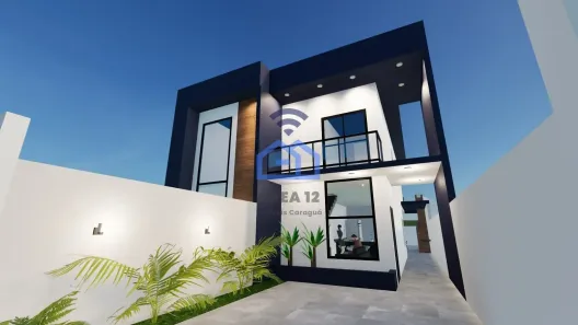 Sobrado com 3 Quartos à venda, 95m² no Jardim Porto Novo, Caraguatatuba