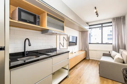 Apartamento com 1 Quarto para alugar, 28m² no Centro, Curitiba