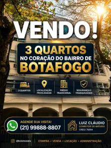 Apartamento com 3 Quartos à venda, 110m² no Botafogo, Rio de Janeiro