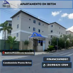 Apartamento com 2 Quartos à venda, 50m² no Presidente Kennedy, Betim