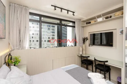 Apartamento com 1 Quarto para alugar, 32m² no Centro, Curitiba