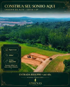 Lote/Terreno à venda, 500m² no Centro (Caucaia do Alto), Cotia