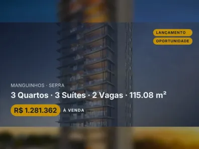 Apartamento com 3 Quartos à venda, 115m² no Manguinhos, Serra