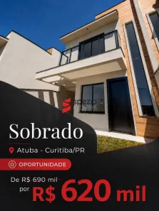 Sobrado com 3 Quartos à venda, 104m² no Atuba, Curitiba