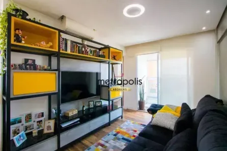 Apartamento com 2 Quartos à venda, 73m² no Vila Alzira, Santo André