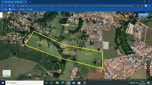 Lote/Terreno à venda, 272000m² no João Aranha, Paulínia