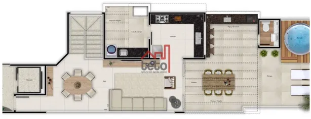 Cobertura com 4 Quartos à venda, 249m² no Pampulha, Belo Horizonte