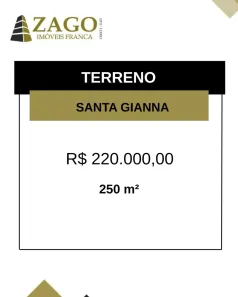 Lote/Terreno à venda, 250m² no Villa Santa Gianna, Franca