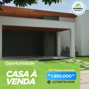 Casa de Condomínio com 4 Quartos à venda, 211m² no Jacuhy, Serra
