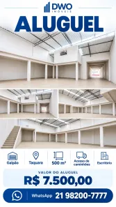 Galpão/Depósito/Armazém para alugar, 500m² no Taquara, Rio de Janeiro