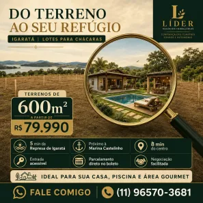 Lote/Terreno à venda, 600m² no Arujá 5, Arujá