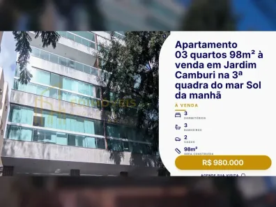 Apartamento com 3 Quartos à venda, 98m² no Jardim Camburi, Vitória