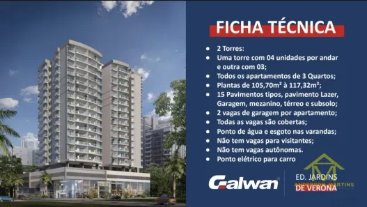 Apartamento com 3 Quartos à venda, 121m² no Itapuã, Vila Velha