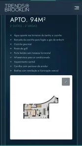Apartamento com 2 Quartos à venda, 94m² no Vila Cordeiro, São Paulo
