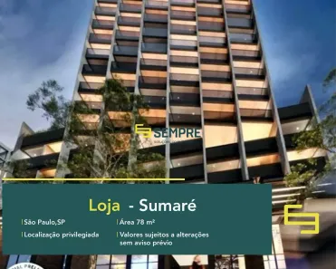 Ponto Comercial à venda, 79m² no Sumaré, São Paulo