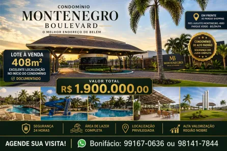 Lote/Terreno à venda, 408m² no Parque Verde, Belém