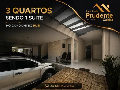 Casa de Condomínio com 3 Quartos à venda, 115m² no Petrópolis, Várzea Grande