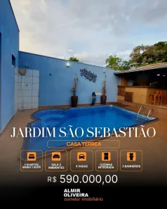 Casa com 3 Quartos à venda, 168m² no Jardim São Sebastião, Sertãozinho