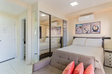 Apartamento com 1 Quarto para alugar, 27m² no Jardim das Acácias, São Paulo