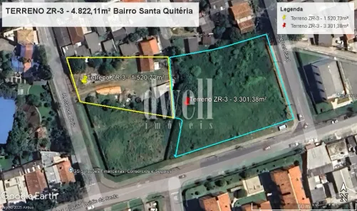 Lote/Terreno à venda, 4822m² no Santa Quitéria, Curitiba