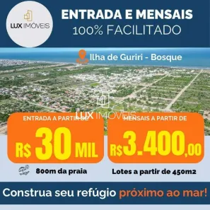 Lote/Terreno à venda, 450m² no Guriri Sul, São Mateus