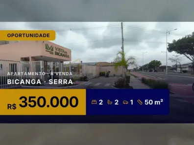 Apartamento com 2 Quartos à venda, 50m² no Bicanga, Serra