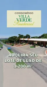Lote/Terreno à venda, 1200m² no Residencial Villa Verde, Senador Canedo